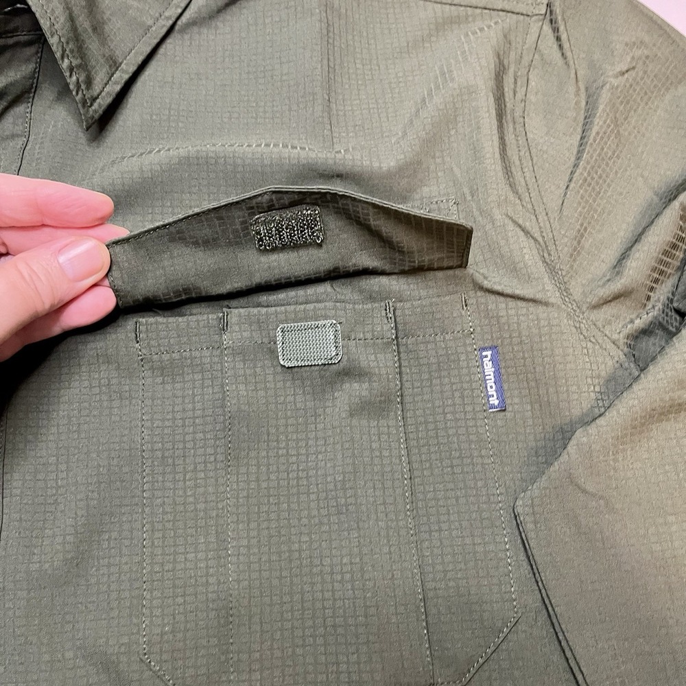 Haimont Men's Green Long Sleeve Fishing Shirt UPF 50+ Button Pockets XL NWT - Picture 4 of 9
